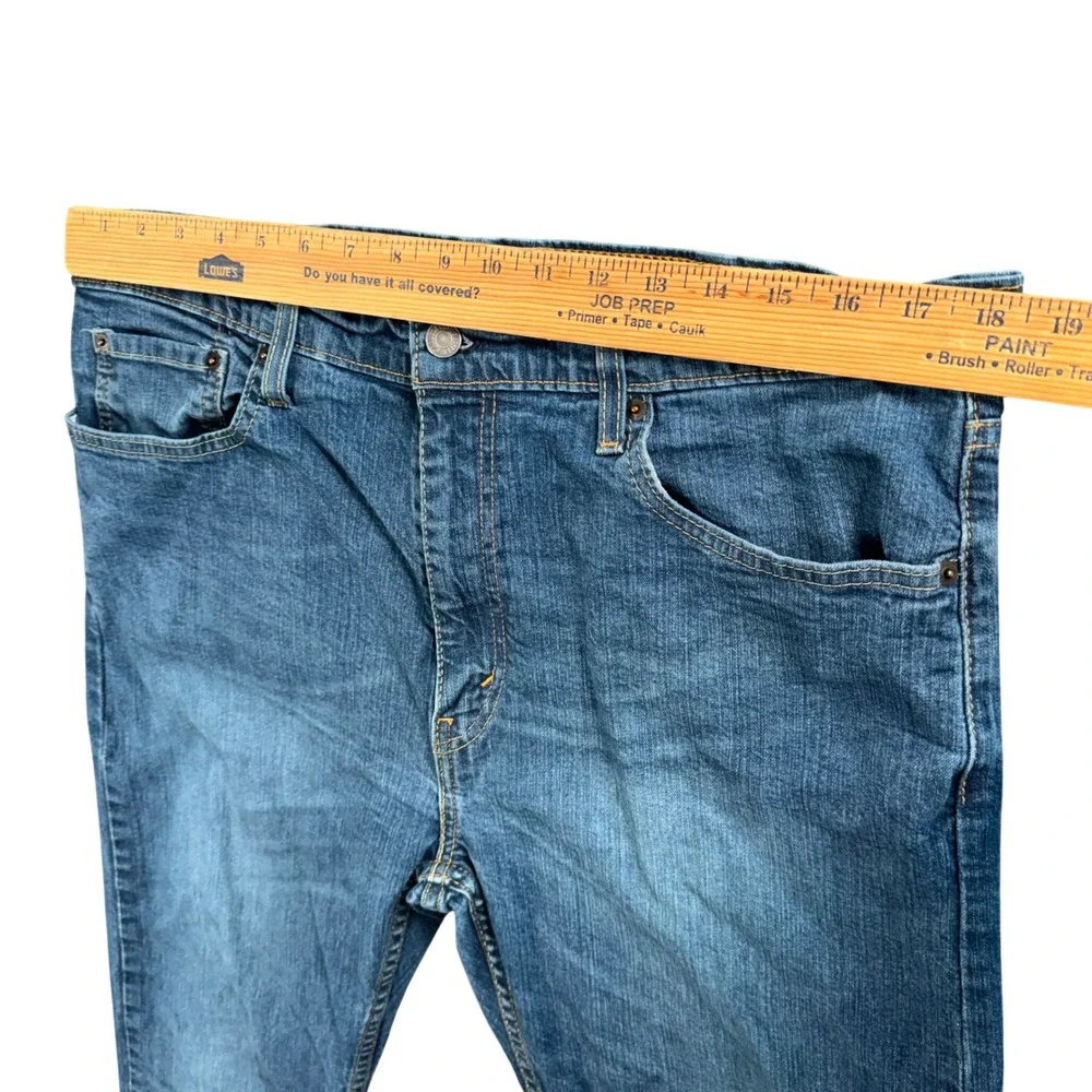 Levi's 502 Regular Taper Jeans‎ Mens 36x29 Blue Medium Wash Stretch Dad Denim